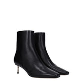 Black Leather Ankle Boots